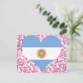 Argentinienflagge kaufen postkarte (Stehend Vorderseite)