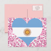 Argentinienflagge kaufen postkarte (Vorne/Hinten)