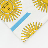 Argentinienflaggenmuster Fleecedecke (Ecke)