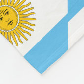 Argentinienflaggenmuster Fleecedecke (Ecke)