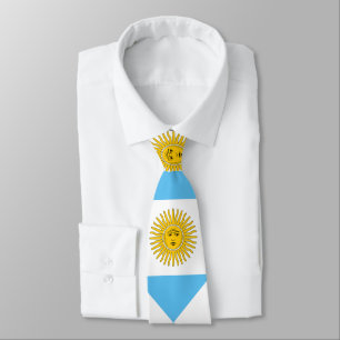 Argentinienflaggenmuster Krawatte
