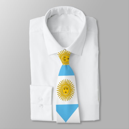 Argentinienflaggenmuster Krawatte (Gebunden)
