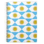 Argentinienflaggenmuster Notizblock (Vorderseite)