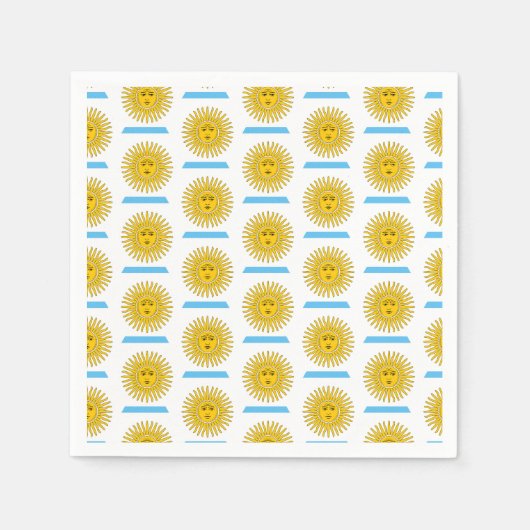 Argentinienflaggenmuster Serviette (Vorderseite)