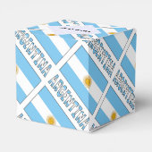 Argentiniens argentinische Flagge - Personalisiert Geschenkschachtel (Rückseite)