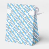 Argentiniens argentinische Flagge - Personalisiert Geschenkschachtel (Rückseite)