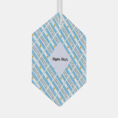 Argentiniens argentinische Flagge - Personalisiert Ornament Aus Glas (Vorderseite Rechts)