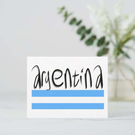 Argentiniens Design! Postkarte (Stehend Vorderseite)
