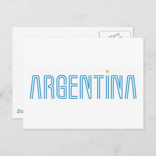 Argentiniens Design! Postkarte (Vorne/Hinten)