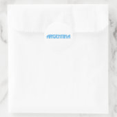 Argentiniens Design! Runder Aufkleber (Tasche)