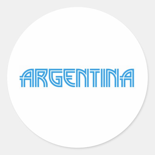 Argentiniens Design! Runder Aufkleber (Vorderseite)