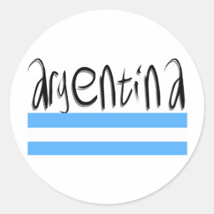Argentiniens Design! Runder Aufkleber