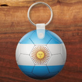 Argentiniens Flag-Fußballball Schlüsselanhänger (Vorderseite)