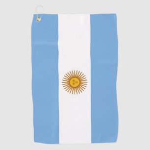Argentiniens Flagge Golf Tower Golfhandtuch
