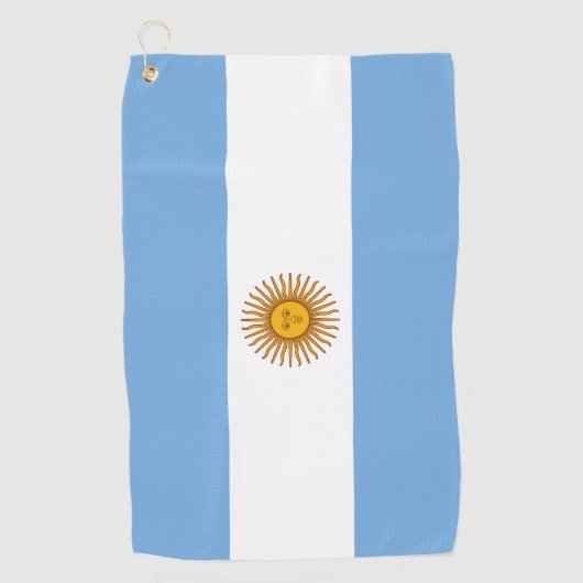Argentiniens Flagge Golf Tower Golfhandtuch (Vorderseite)