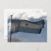 Argentiniens Flagge Postkarte (Vorne/Hinten)