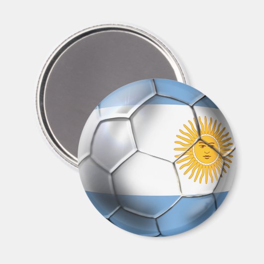Argentiniens Fußballfans Magnet (Vorderseite/Rückseite)