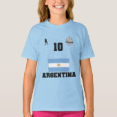 Argentiniens Fußballmannschaft Kinder T - Shirt (Vorderseite)