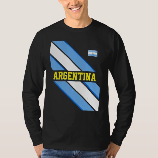 Argentiniens Fußballunterstützer Besucher Argentin T-Shirt (Vorderseite)