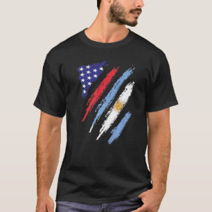 Argentiniens Grown Flag USA Patriot Heritage T-Shirt