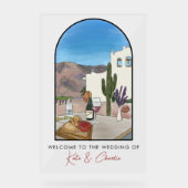 Argentiniens Hochzeitsempfang Acrylschild (Vorderseite)