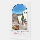 Argentiniens Hochzeitsempfang Acrylschild (Winkel)