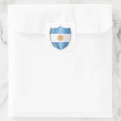Argentiniens Silberschildflagge Quadratischer Aufkleber (Tasche)