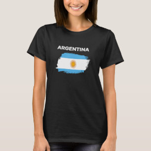 Argentiniens stolze Flagge Argentinischer Flaggens T-Shirt