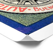 Argentiniens Vintage Travel Poster wiederhergestel (Ecke)