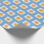 Argentiniens Wrapping Paper, Argentinien Flag Patr Geschenkpapier (Ecke)