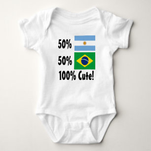 Argentinier 100% 50% Brasilianer-50% niedlich Baby Strampler