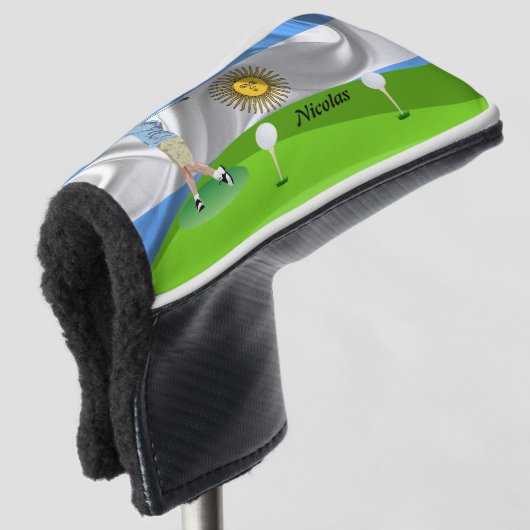 Argentinier Golf Headcover (3/4 Vorderseite)