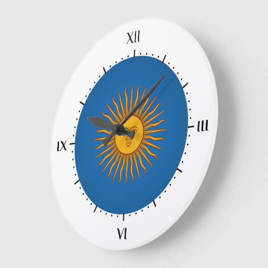 Argentinier sol de mayo große wanduhr (Winkel)