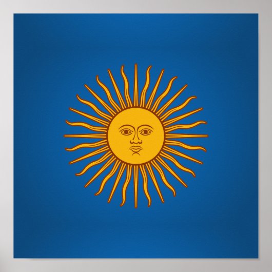 Argentinier Sol de Mayo Poster (Vorne)
