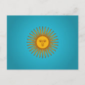 Argentinier Sol de Mayo Postkarte (Vorderseite)
