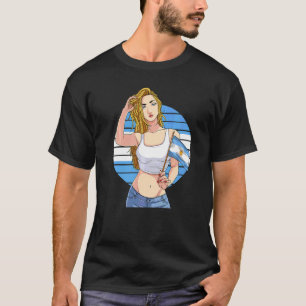 Argentinierin Argentinien-Flagge Latino-Stolz T-Shirt