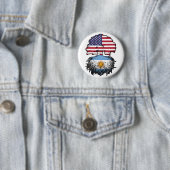 Argentinisch Argentinische Flagge USA Tree Roots Button (Beispiel)