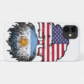 Argentinisch Argentinische Flagge USA Tree Roots Case-Mate iPhone Hülle (Rückseite (Horizontal))