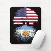 Argentinisch Argentinische Flagge USA Tree Roots Mousepad (Mit Mouse)