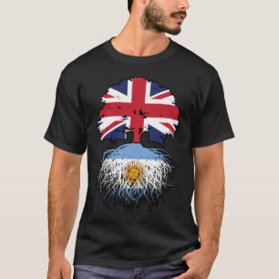 Argentinisch Argentinisches Britisches Tree Roots- T-Shirt