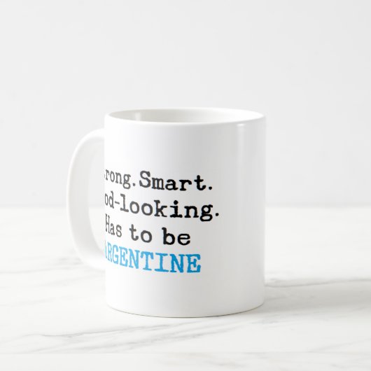 argentinisch stark kaffeetasse (Vorderseite Links)