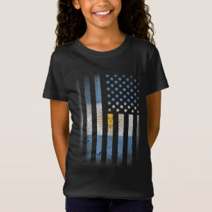 Argentinische amerikanische Flagge Argentinien USA T-Shirt