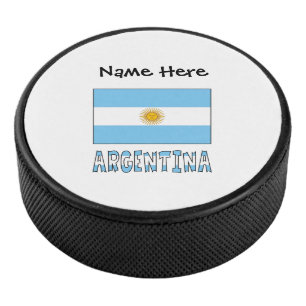 Argentinische Argentinien-Flagge Personalisierter Eishockey Puck