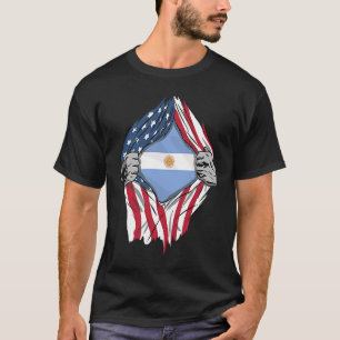 Argentinische Blutflagge im Inneren Argentiniens T-Shirt
