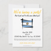 Argentinische Brush-Fahne Einladung (Rückseite)