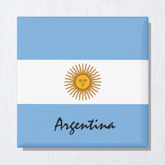 Argentinische Fahne & Argentiniens Urlaubs-/Sportf Magnet