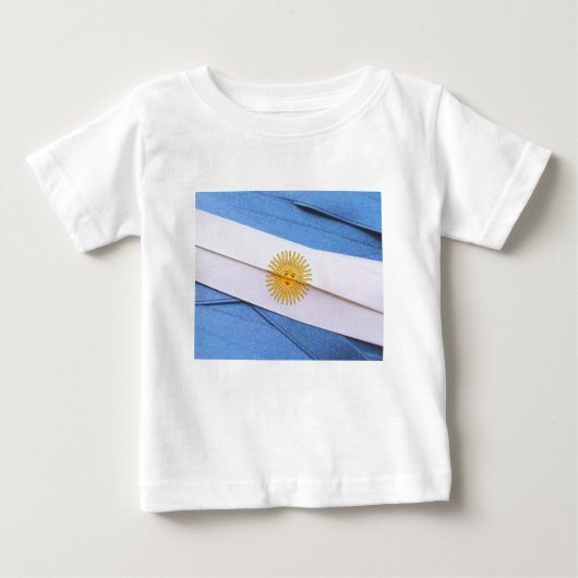 ARGENTINISCHE Fahne Baby T-shirt (Vorderseite)