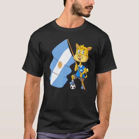 Argentinische Fan-Katze T-Shirt (Vorderseite)
