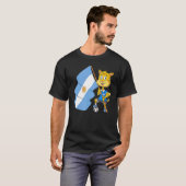 Argentinische Fan-Katze T-Shirt (Vorne ganz)