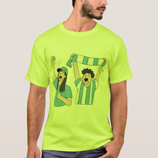 Argentinische Fans jubeln. T-Shirt (Vorderseite)